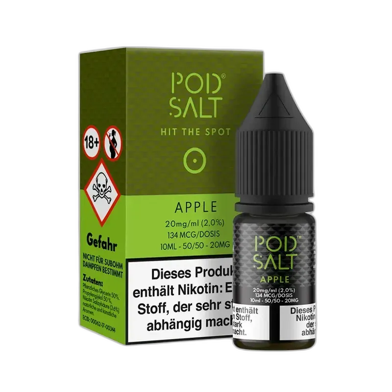 Pod Salt Core Nikotinsalz - Apple - 10ml Liquid 20mg