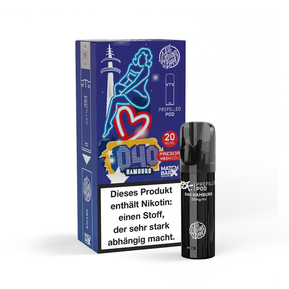 187 Strassenbande Einweg Pod - 040 Hamburg - 20mg Nikotinsalz 2ml