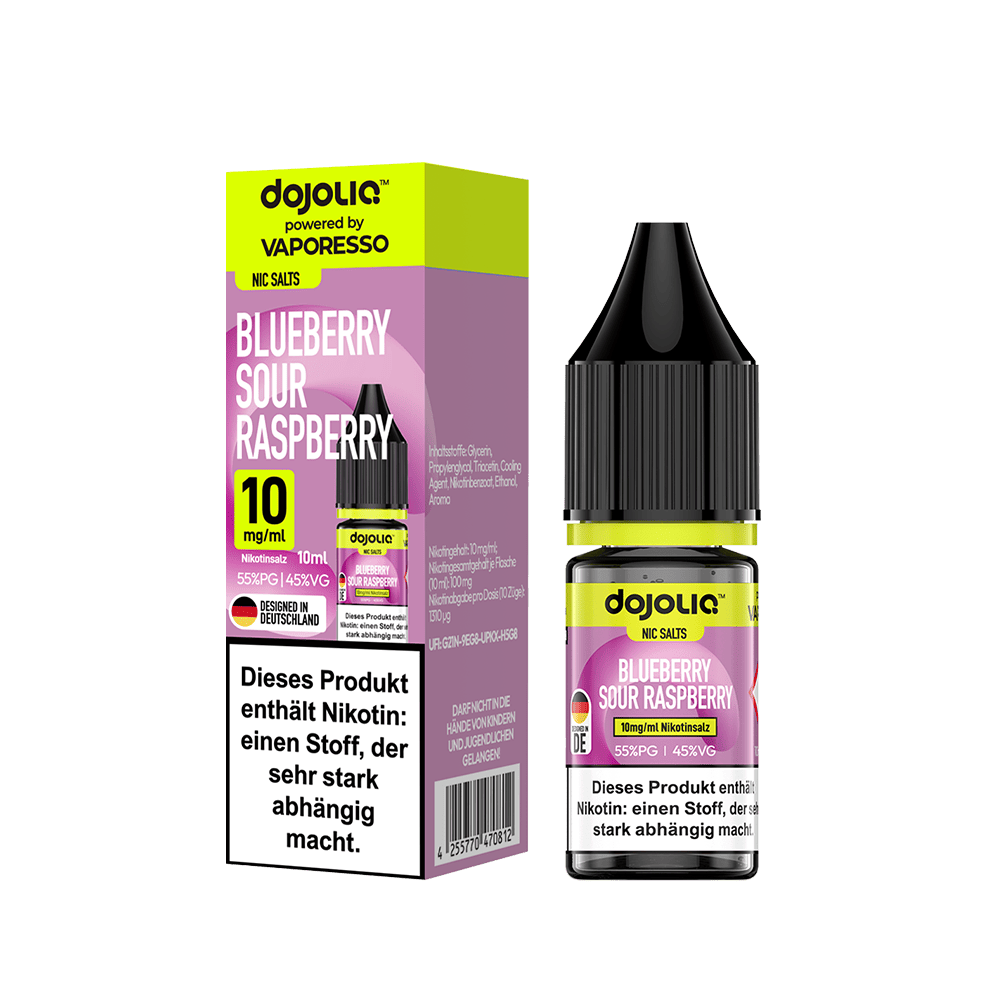 Dojoliq Nikotinsalz - Blueberry Sour Raspberry - 10ml Liquid 10mg