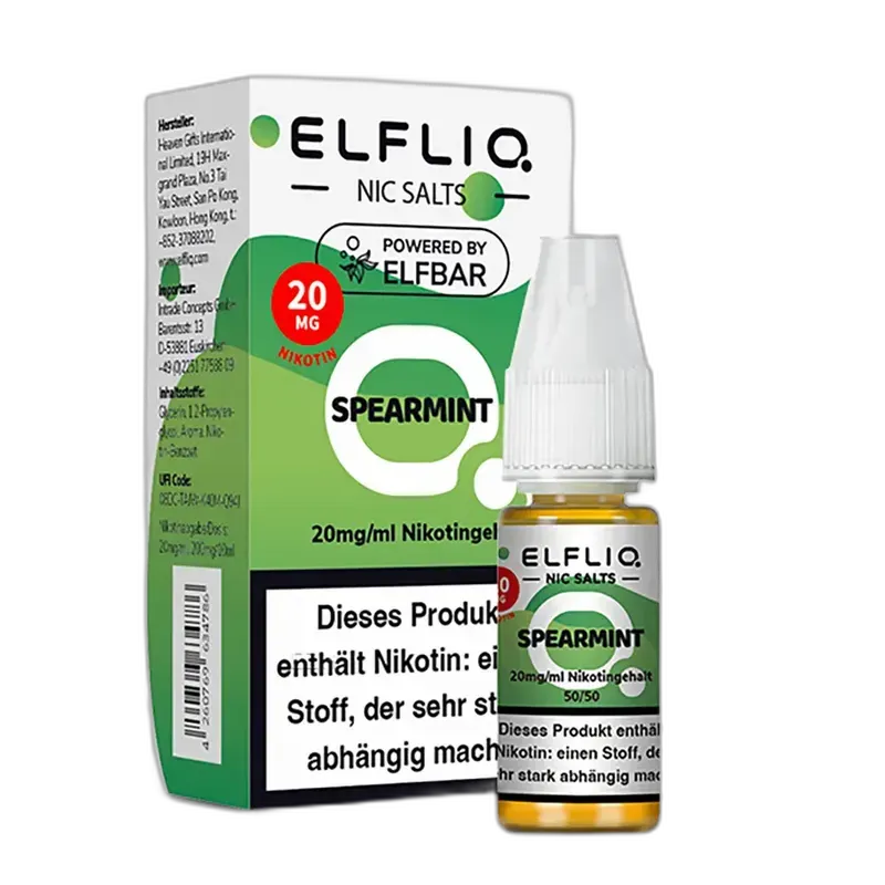 Elfliq by Elfbar Nikotinsalz - Spearmint - Liquid 10mg 10ml