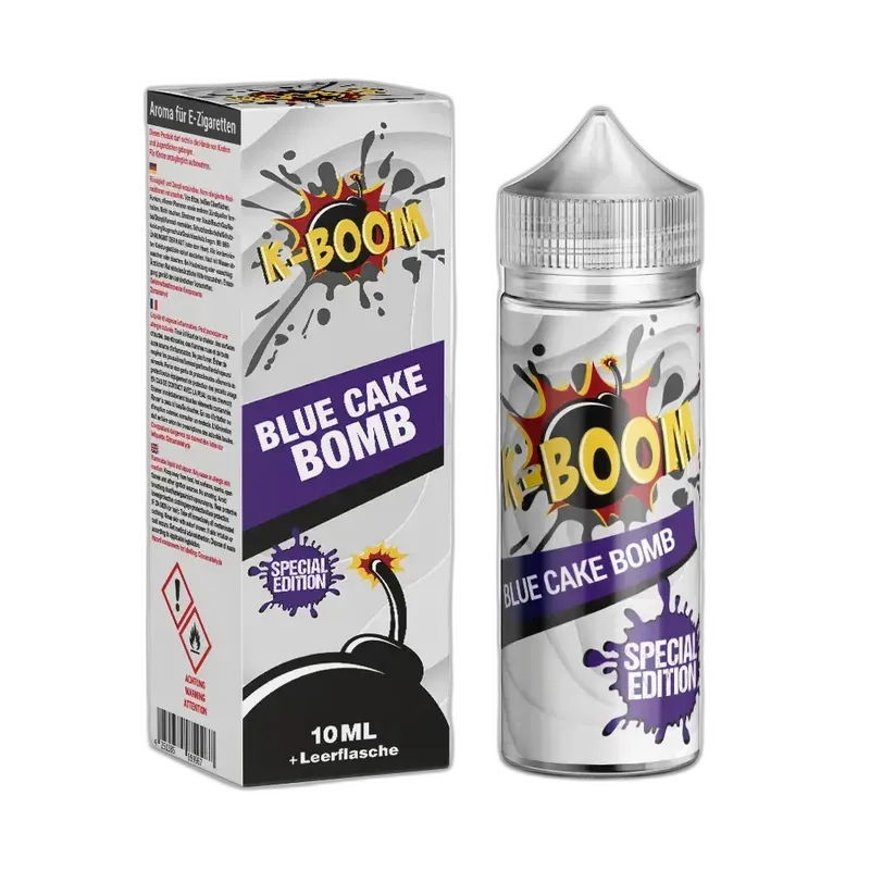 K-Boom Longfill - Blue Cake Bomb - 10ml Aroma in 120ml Flasche