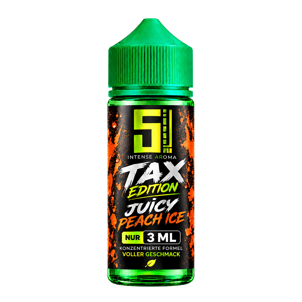 5EL TAX Edition Longfill - Juicy Peach Ice - 3ml Aroma in 120ml Flasche