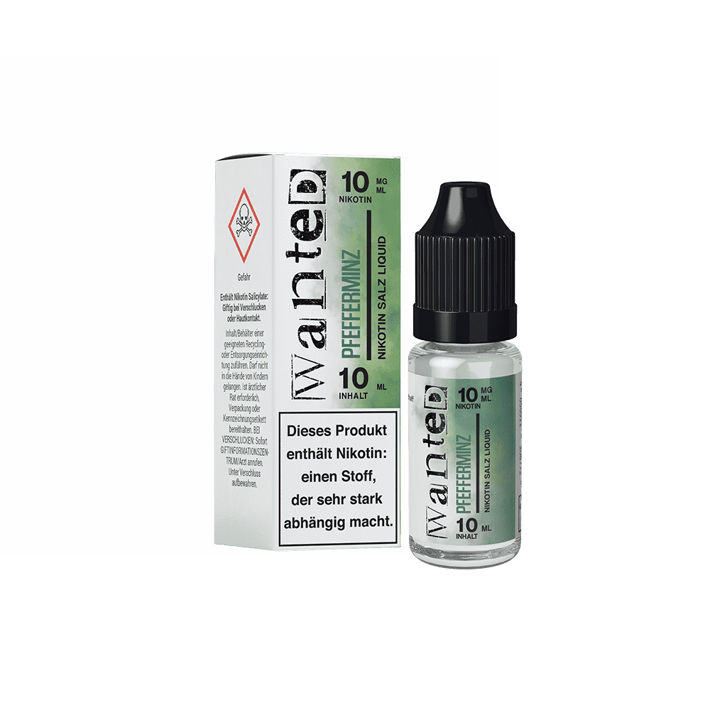Wanted Nikotinsalz - Pfefferminz - Overdosed 10ml Liquid 10mg