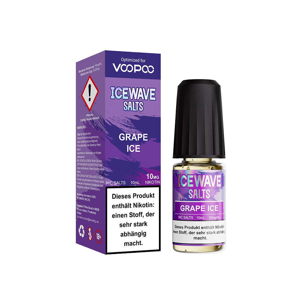 Icewave Nikotinsalz - Grape Ice - 10ml Liquid 10mg