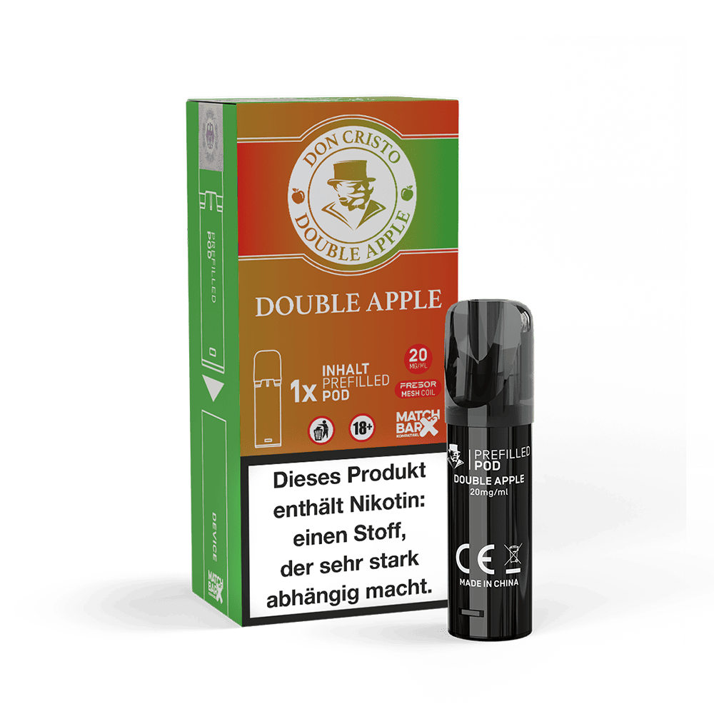 Don Cristo Einweg Pod - Double Apple - 20mg 2ml