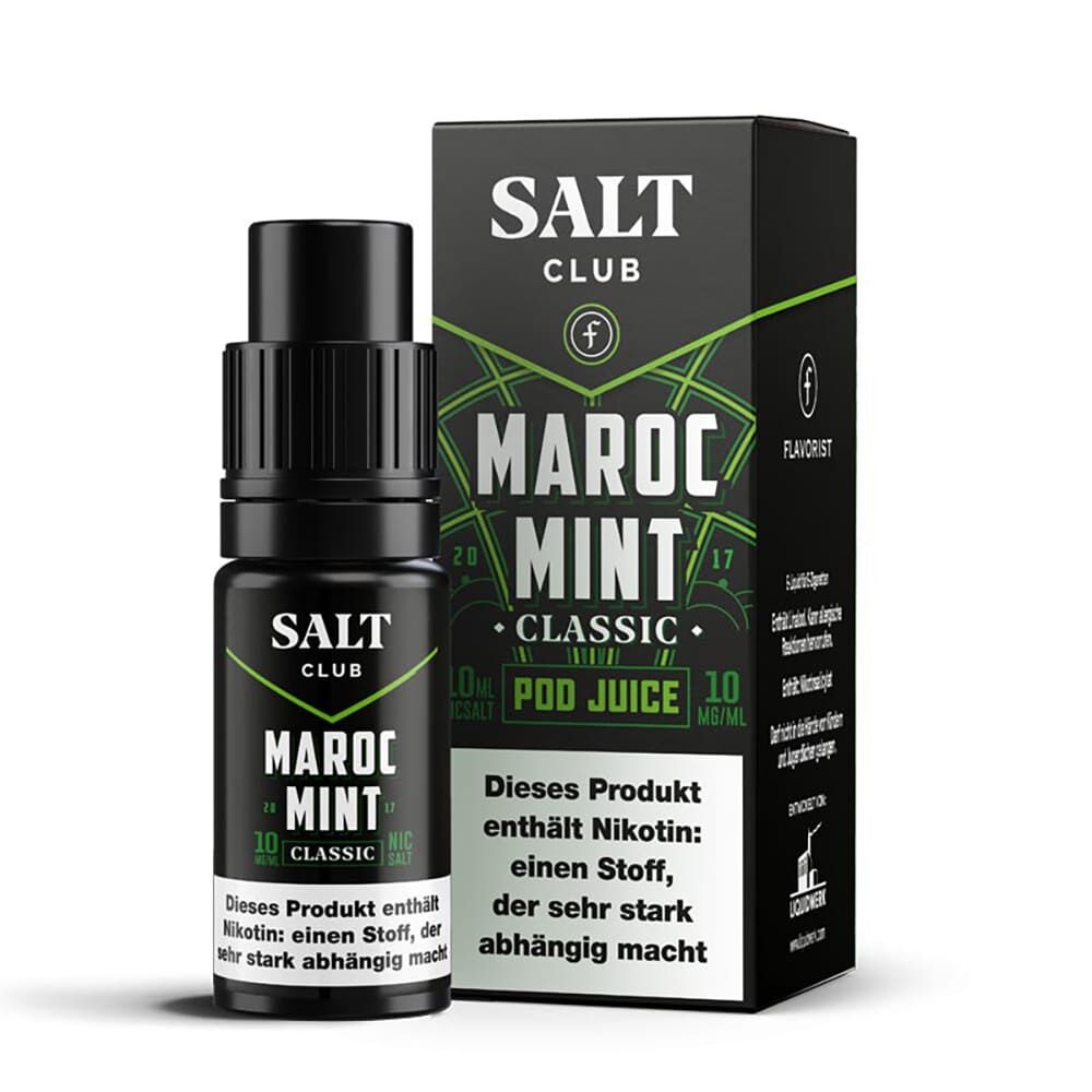 Salt Club Nikotinsalz - Flavorist Maroc Mint Classic - Liquid 10ml 10mg