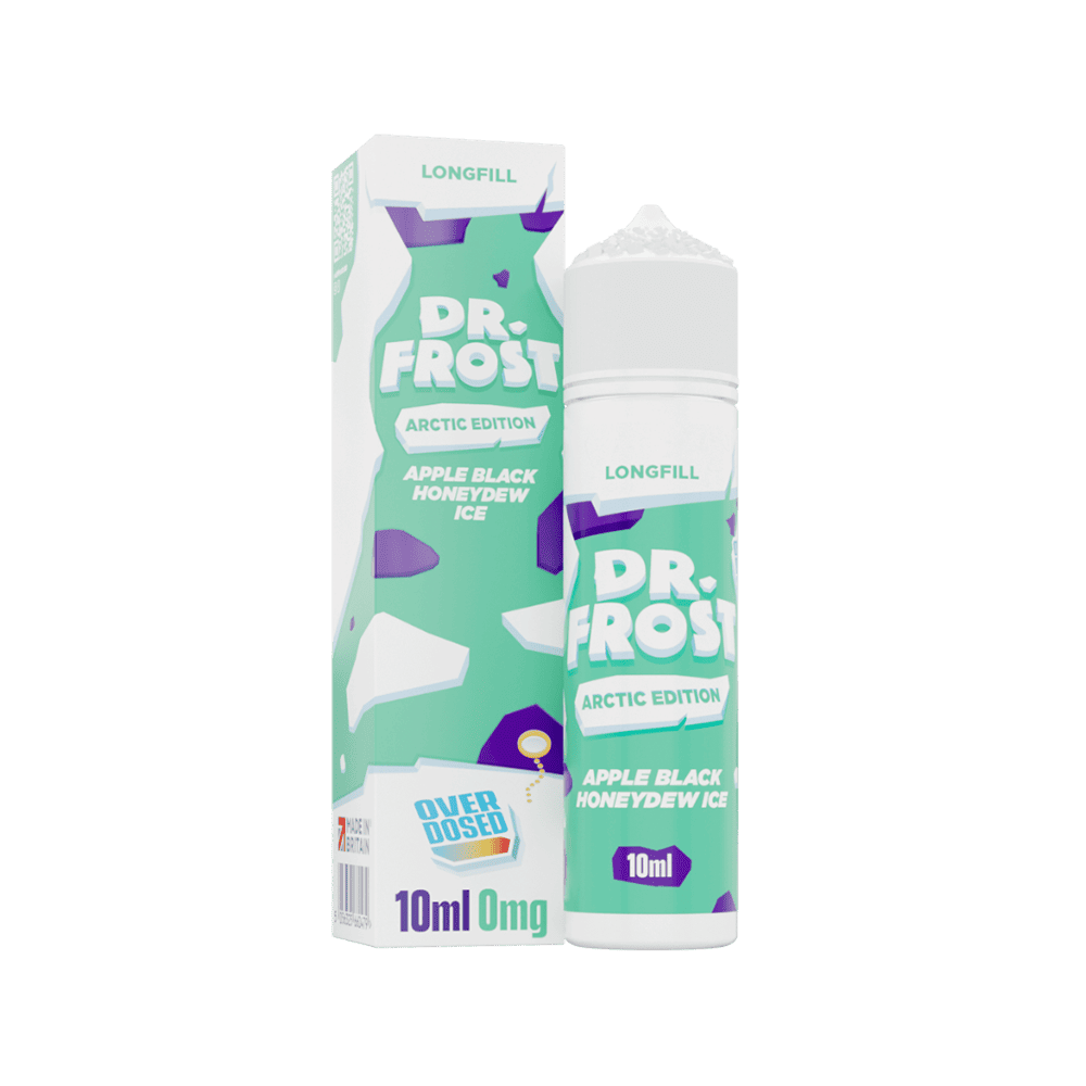 Dr. Frost Longfill - Apple Black Honeydew Ice - Overdosed 10ml Aroma in 60ml Flasche