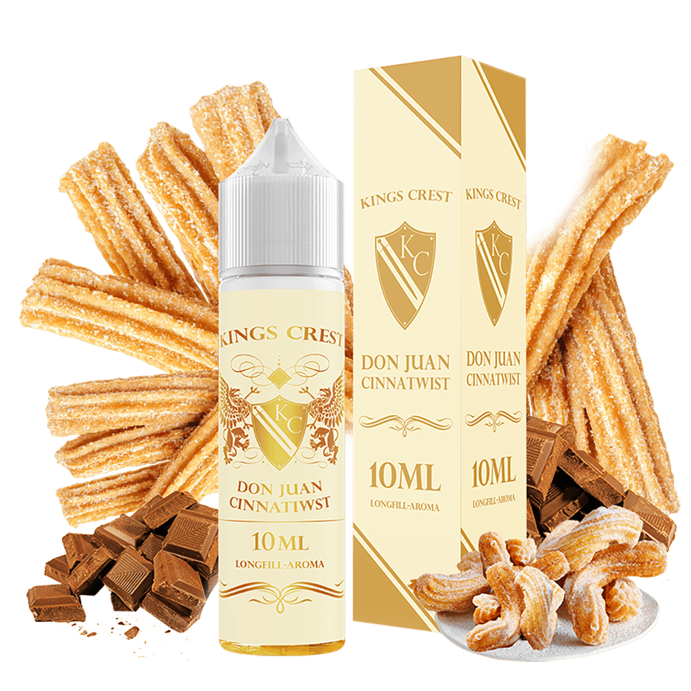 Kings Crest Longfill - Don Juan Cinnatwist - 10ml in 60ml Flasche Kings Crest Longfill - Don Juan Cinnatwist - 10ml in 60ml Flasche