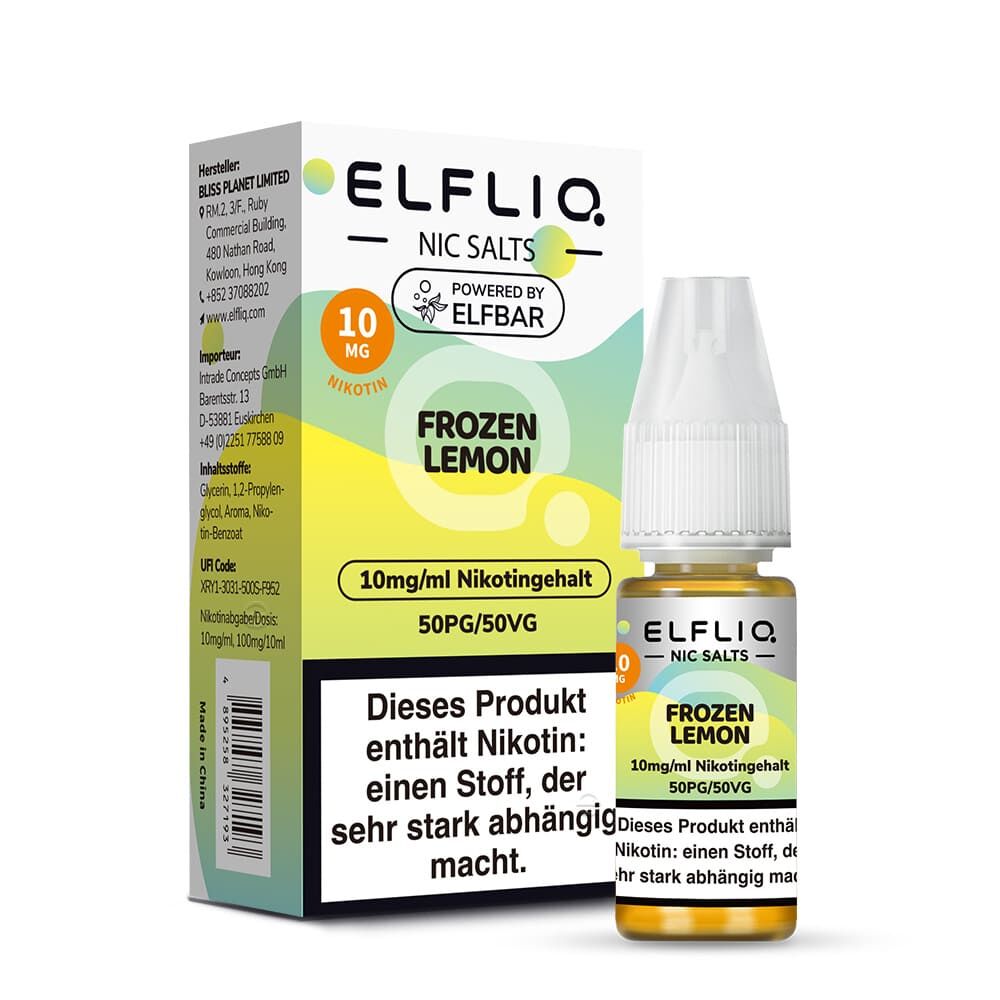 Elfliq by Elfbar Nikotinsalz - Frozen Lemon - Liquid 10mg 10ml