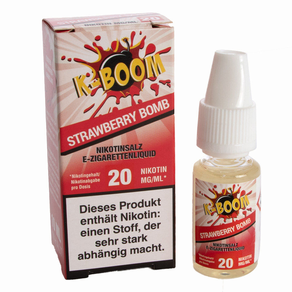 ALT K-Boom Nic Salt Strawberry Bomb 10ml 20mg