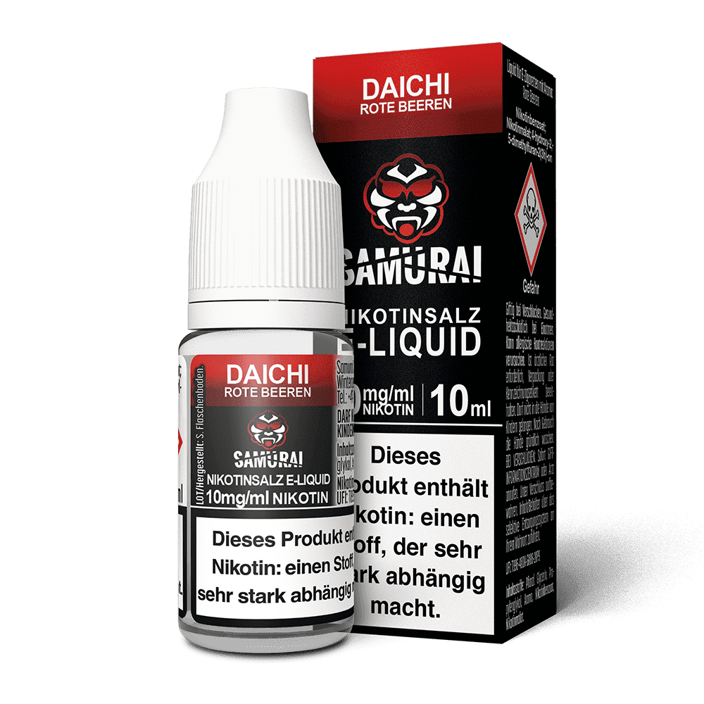 Samurai Nikotinsalz - Daichi Rote Beeren - Liquid 10mg 10ml