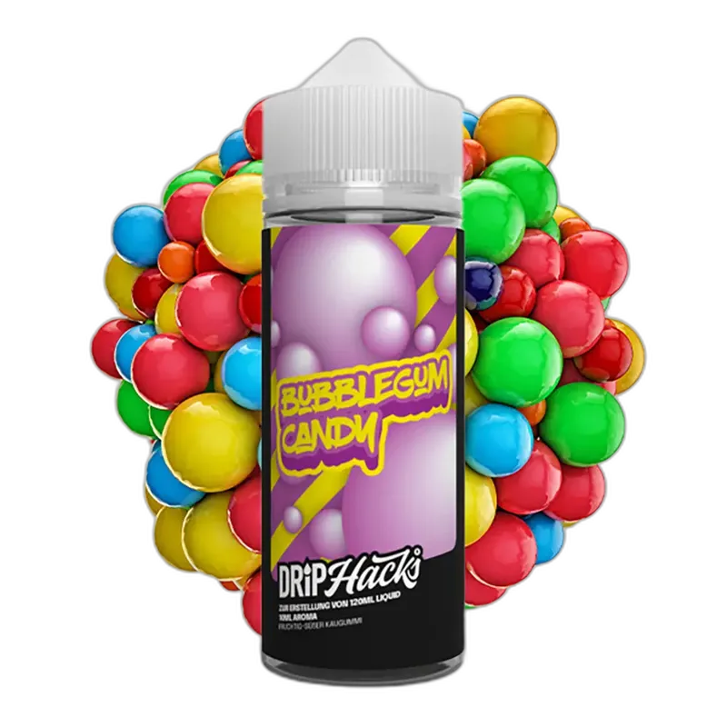Drip Hacks Longfill - Bubblegum Candy - 10ml Aroma in 120ml Flasche