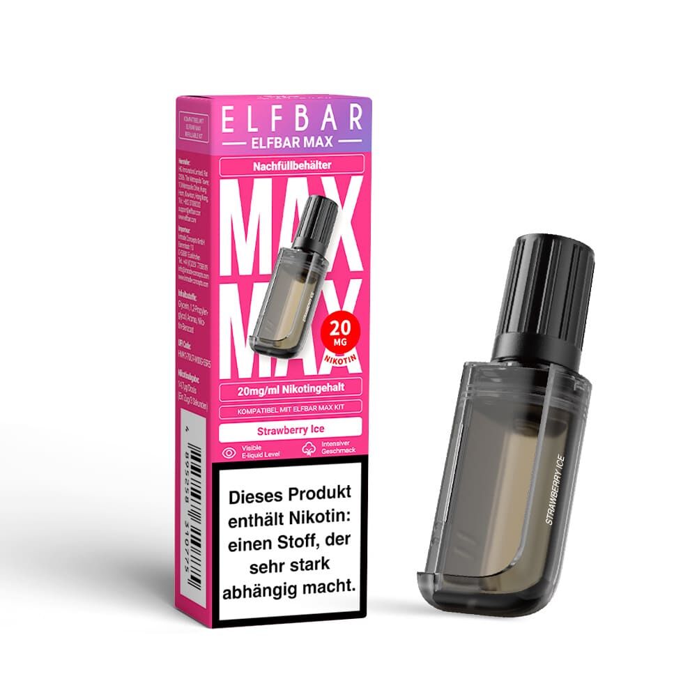 Elfbar MAX Refill Pod - Strawberry Ice - 20mg Nikotinsalz 10ml
