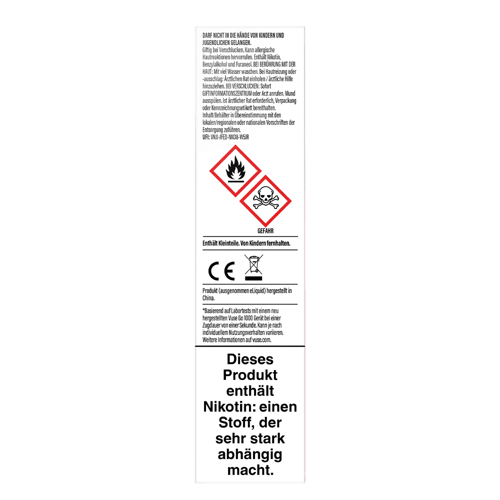 Vuse GO 1000 Berry Blend 20mg Einweg E-Zigarette
