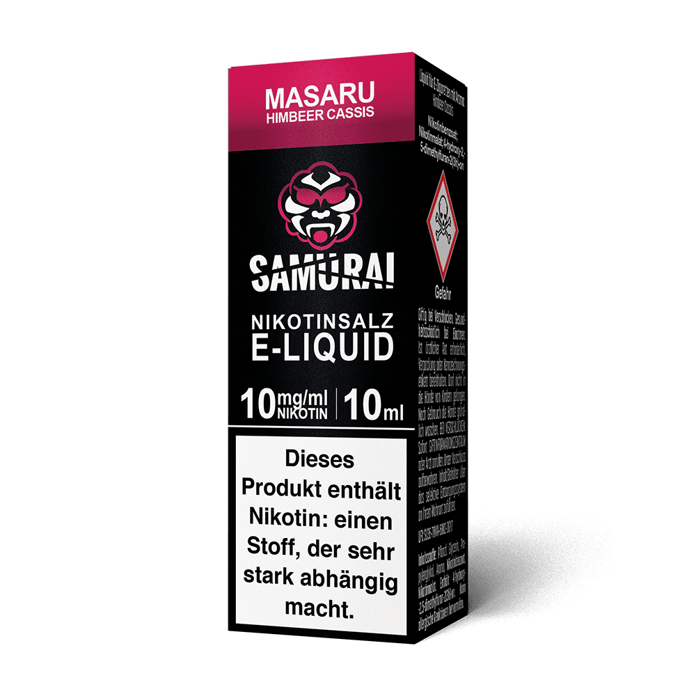 Samurai Nikotinsalz - Masaru Himbeer Cassis - Liquid 10mg 10ml