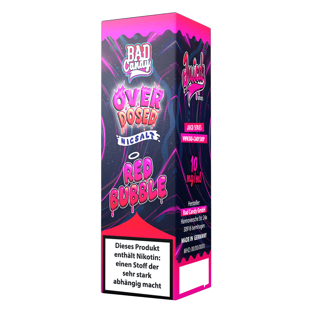 Bad Candy Nikotinsalz - Red Bubble - Overdosed 10ml Liquid 20mg
