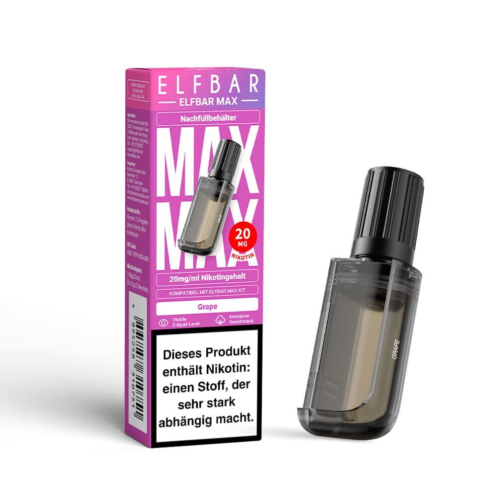 Elfbar MAX Refill Pod - Grape - 20mg Nikotinsalz 10ml