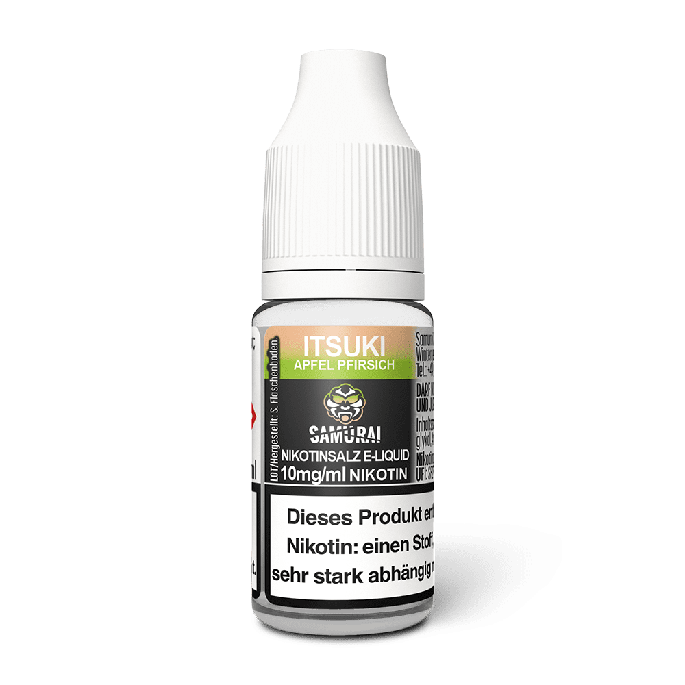 Samurai Nikotinsalz - Itsuki Apfel Pfirsich - Liquid 10mg 10ml