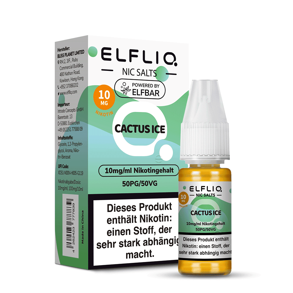 Elfliq by Elfbar Nikotinsalz - Cactus Ice - Liquid 10mg 10ml