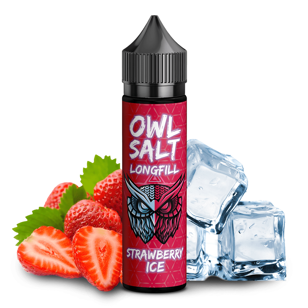 OWL Salt Aroma Longfill - Strawberry Ice - 10ml in 60ml Flasche