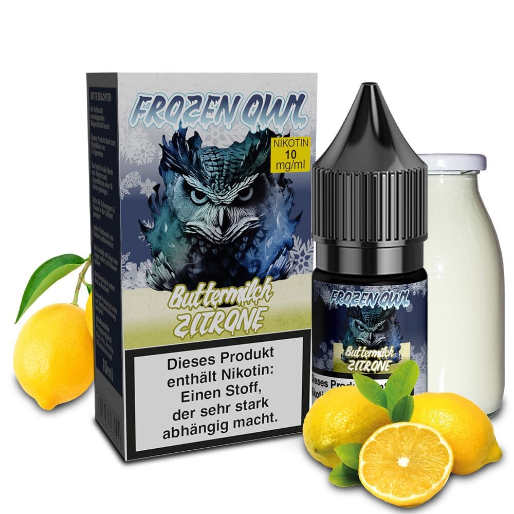 Frozen OWL Nikotinsalz - Buttermilch Zitrone - 10ml Liquid 10mg