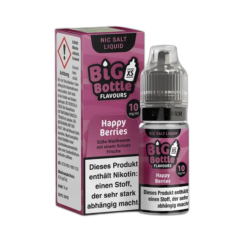 Big Bottle Flavours - Happy Berries - 10ml 10mg Nikotinsalz