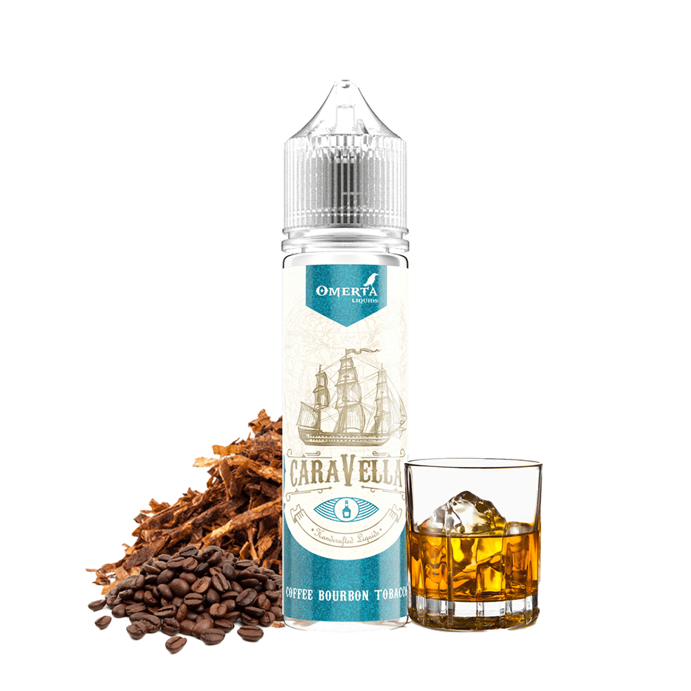 Omerta Aroma Longfill - Caravella Coffe Bourbon Tobacco - 10ml Aroma in 60ml Flasche