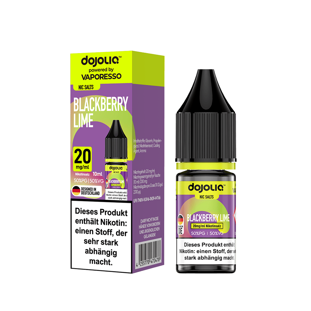 Dojoliq Nikotinsalz - Blackberry Lime - 10ml Liquid 20mg