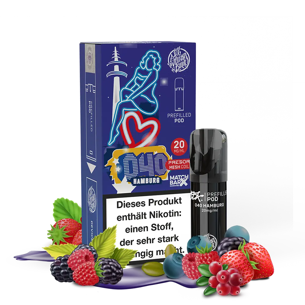 187 Strassenbande Einweg Pod - 040 Hamburg - 20mg Nikotinsalz 2ml