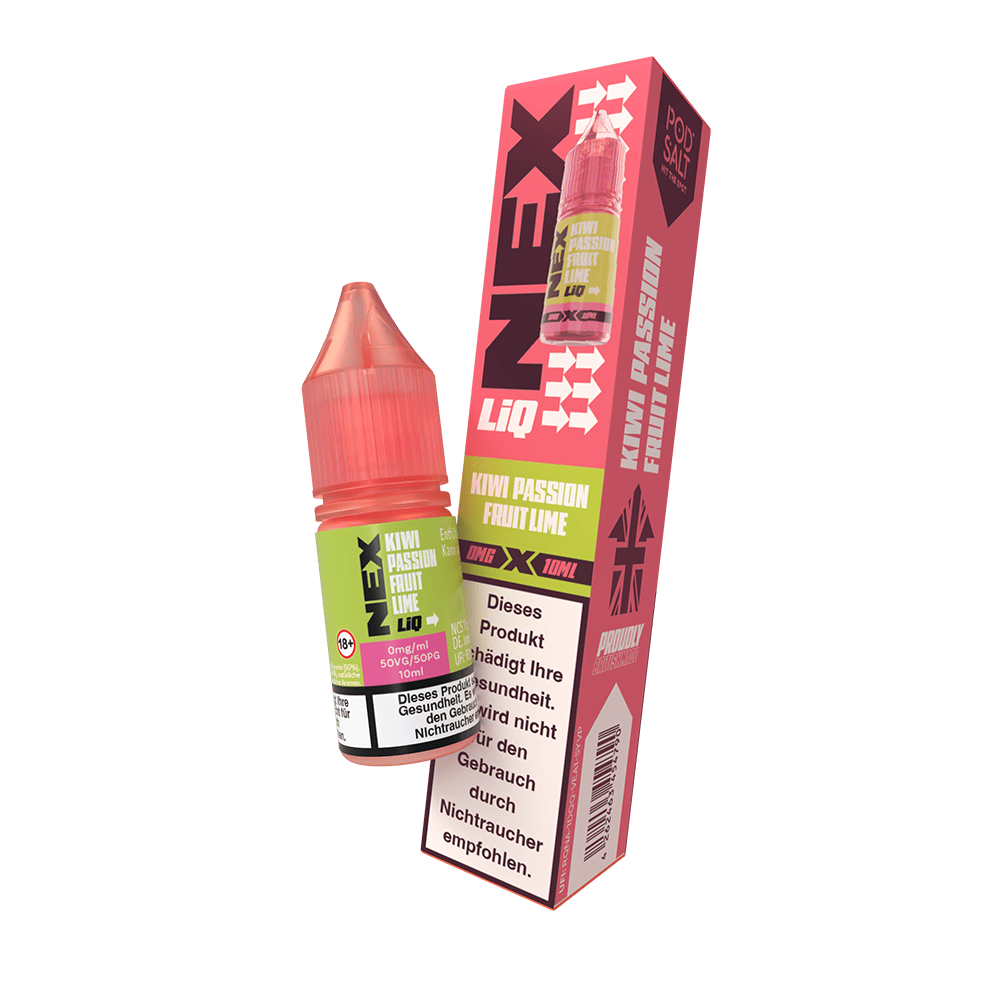 Nex Liq Nikotinsalz - Kiwi Passionfruit Lime - 0mg Liquid 10ml