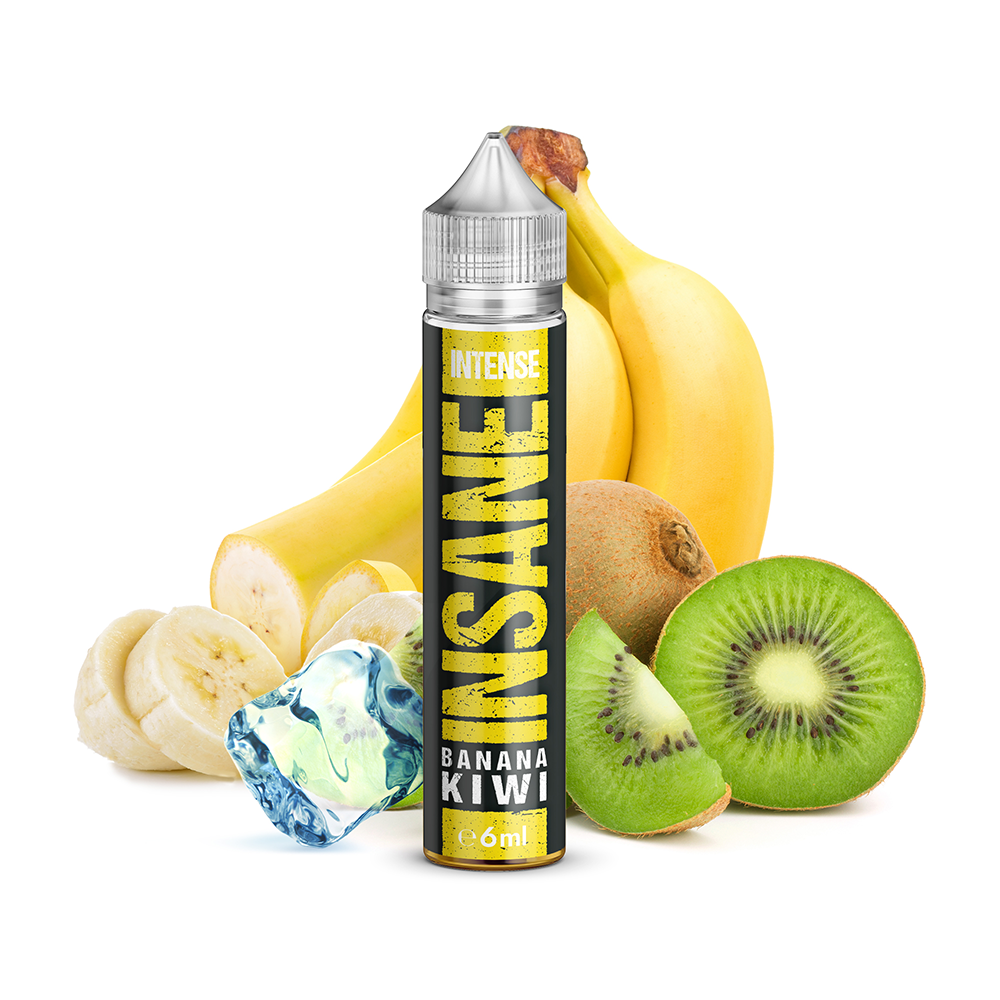 Insane Longfill - Banana Kiwi - 10ml Aroma in 75ml Flasche