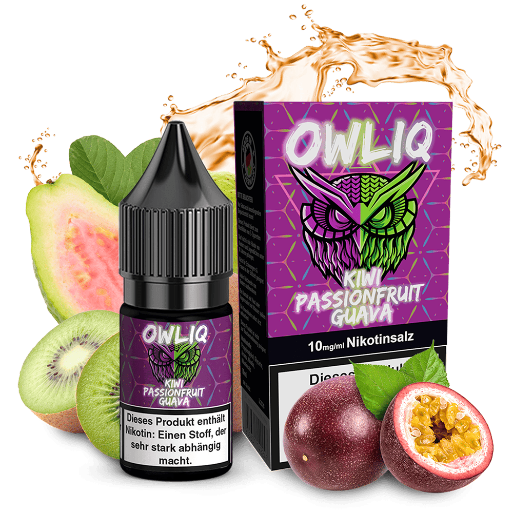 OWLIQ Nikotinsalz - Kiwi Passionfruit Guava - 10ml Liquid 10mg
