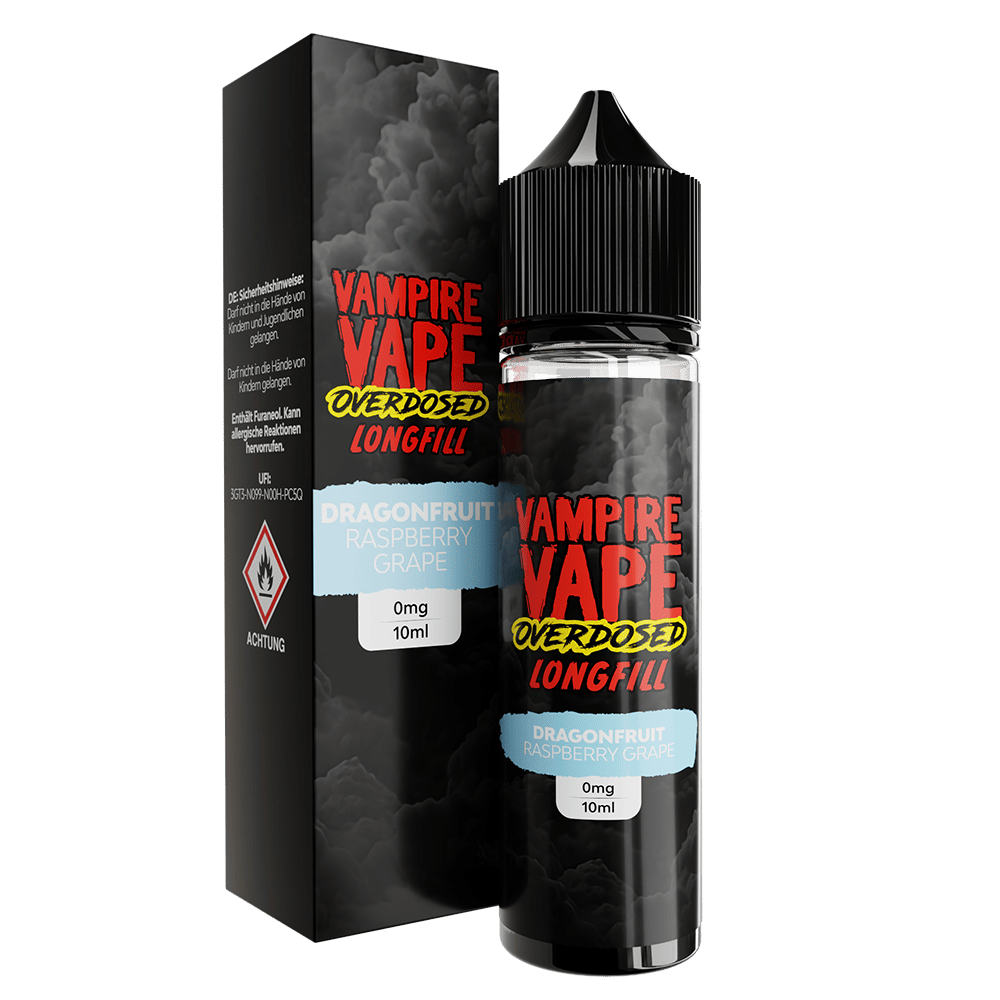 Vampire Vape Longfill - Dragonfruit Raspberry Grape - 10ml Aroma in 60ml Flasche