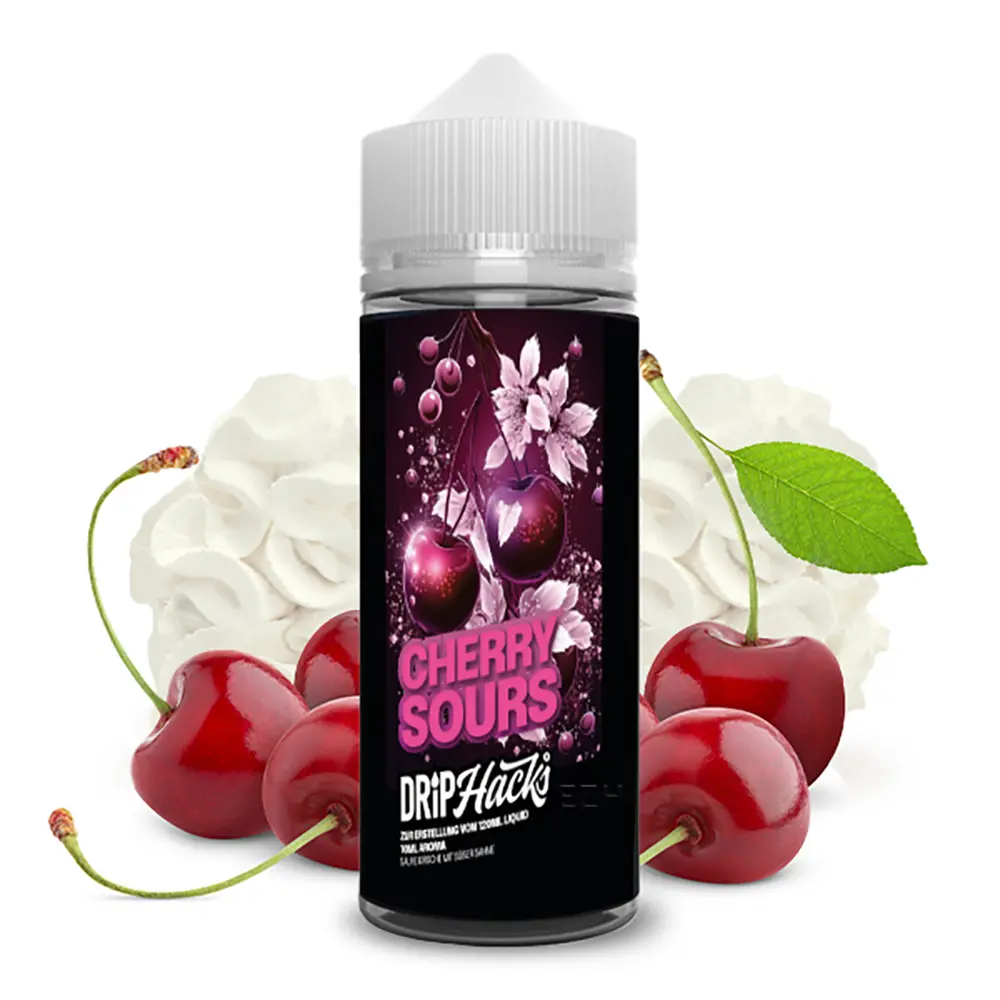 Drip Hacks Longfill - Cherry Sours - 10ml Aroma in 120ml Flasche