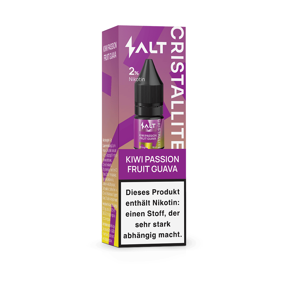 SALT Cristallite Nikotinsalz - Kiiwi Passion Fruit Guava - 10ml Liquid 20mg