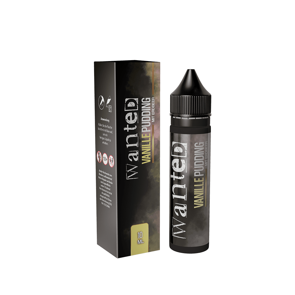 Wanted Aroma Longfill - Vanillepudding Erdbeere - 10ml in 60ml Flasche