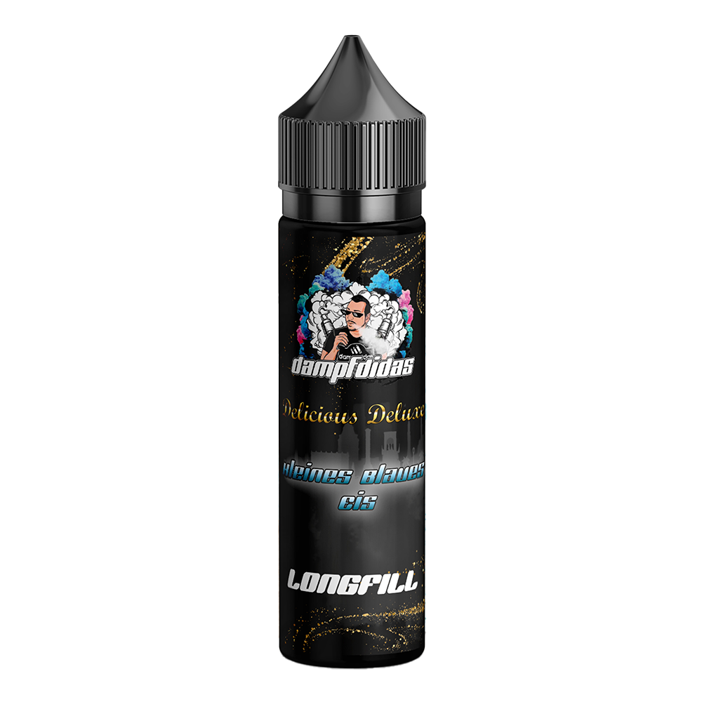 Dampfdidas Longfill - Kleines Blaues Eis - 10ml Aroma in 60ml Flasche