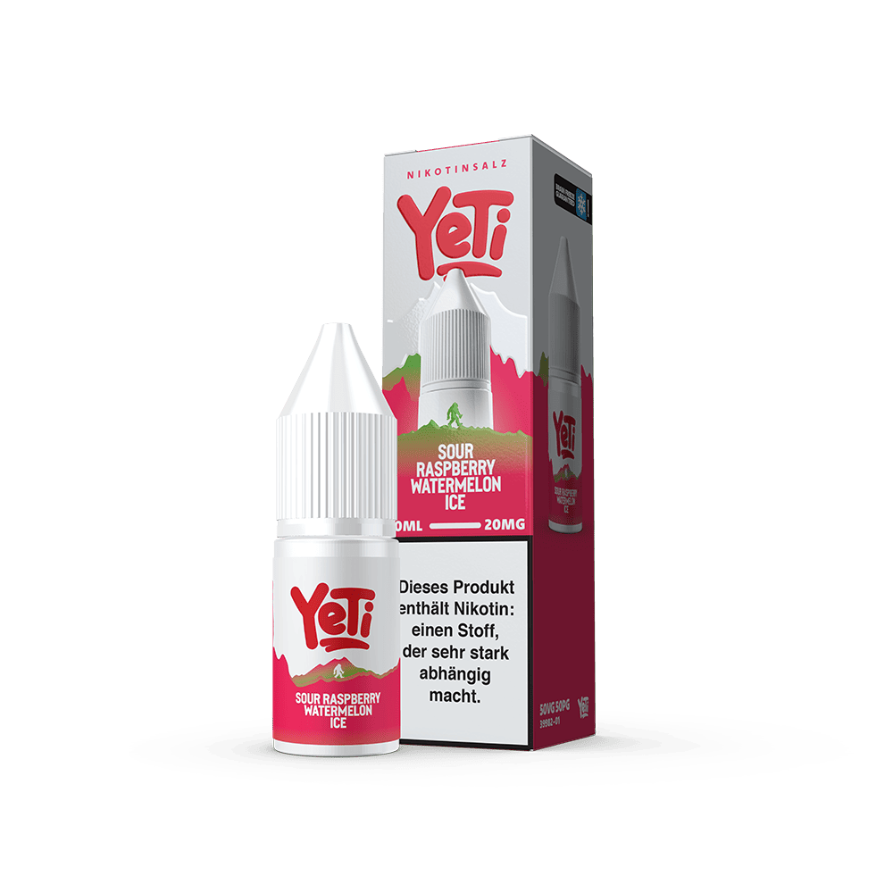 Yeti Summit Nikotinsalz - Sour Raspberry Watermelon Ice - Overdosed 10ml Liquid 20mg