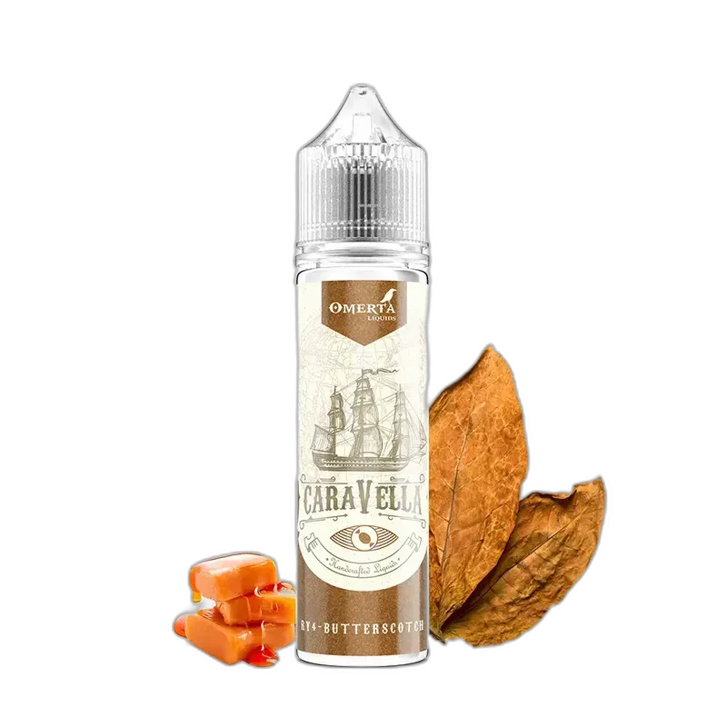 Omerta Aroma Longfill - Caravella Ry4 Butterscotch - 10ml Aroma in 60ml Flasche
