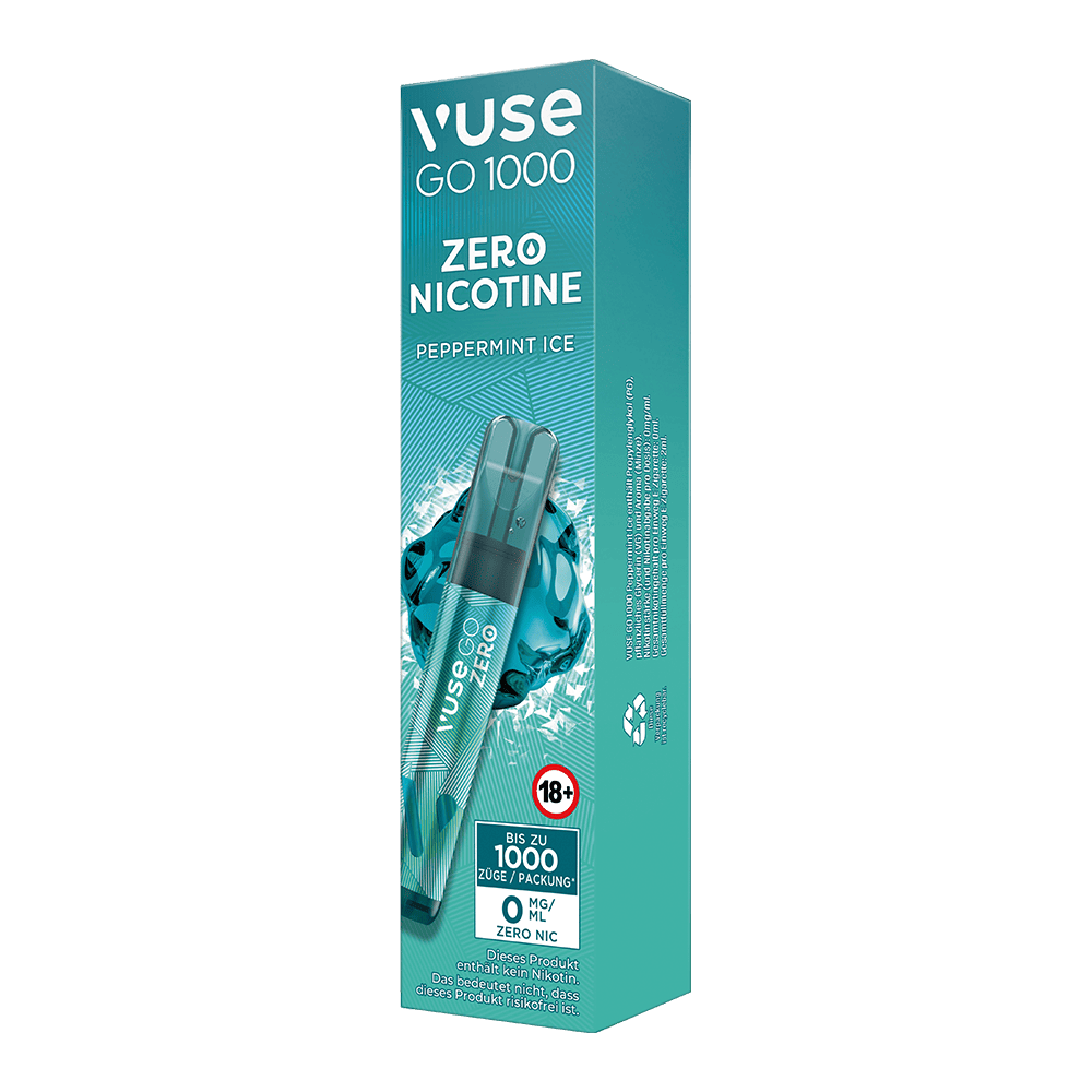 Vuse GO 1000 Peppermint Ice 0mg Einweg E-Zigarette Vuse GO 1000 Peppermint Ice 0mg Einweg E-Zigarette
