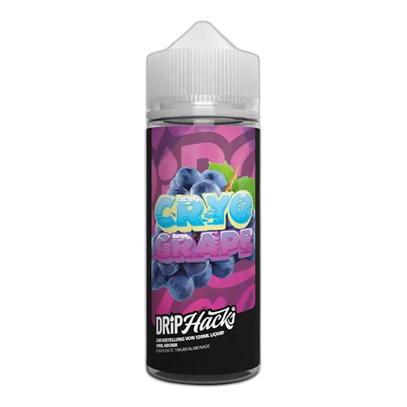 Drip Hacks Longfill - Cryo Grape - 10ml Aroma in 120ml Flasche
