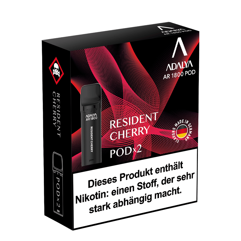 2x Adalya AR1800 - Resident Cherry - 20mg Nikotinsalz 2ml