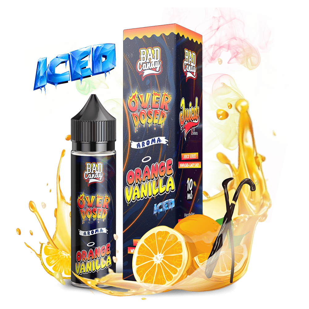 Bad Candy Longfill - Orange Vanilla Iced - Overdosed 10ml Aroma in 60 ml Flasche