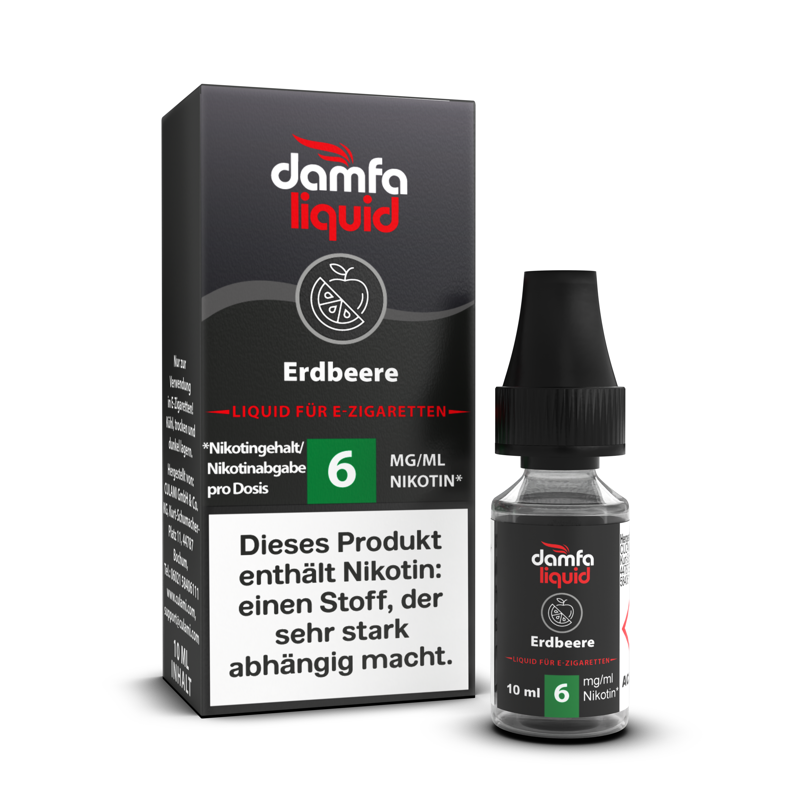 damfaliquid Erdbeere V2 6mg 10ml