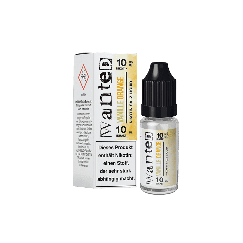 Wanted Nikotinsalz - Vanille Orange - Overdosed 10ml Liquid 10mg