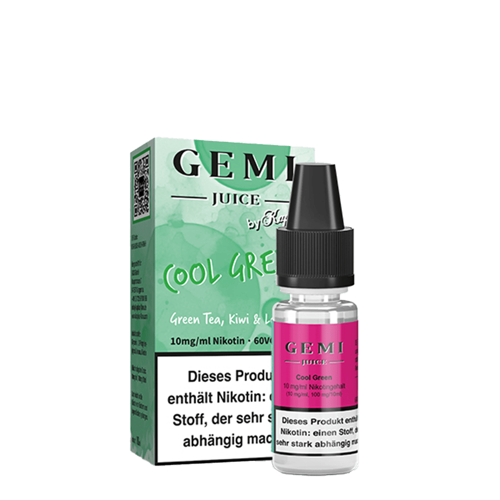 Gemi Juice Nikotinsalz - Cool Green - 10mg Liquid 10ml