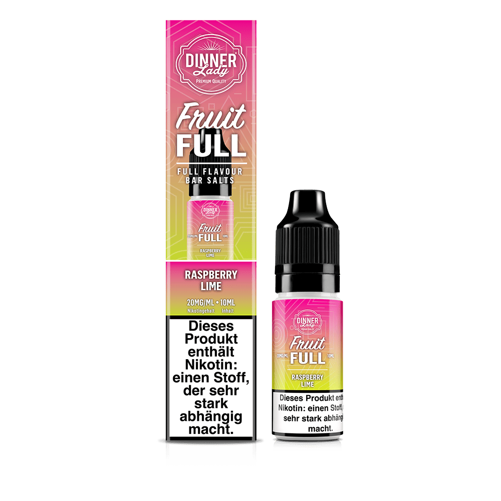 Dinner Lady Fruit Full Nikotinsalz - Raspberry Lime - 10ml Liquid 20mg