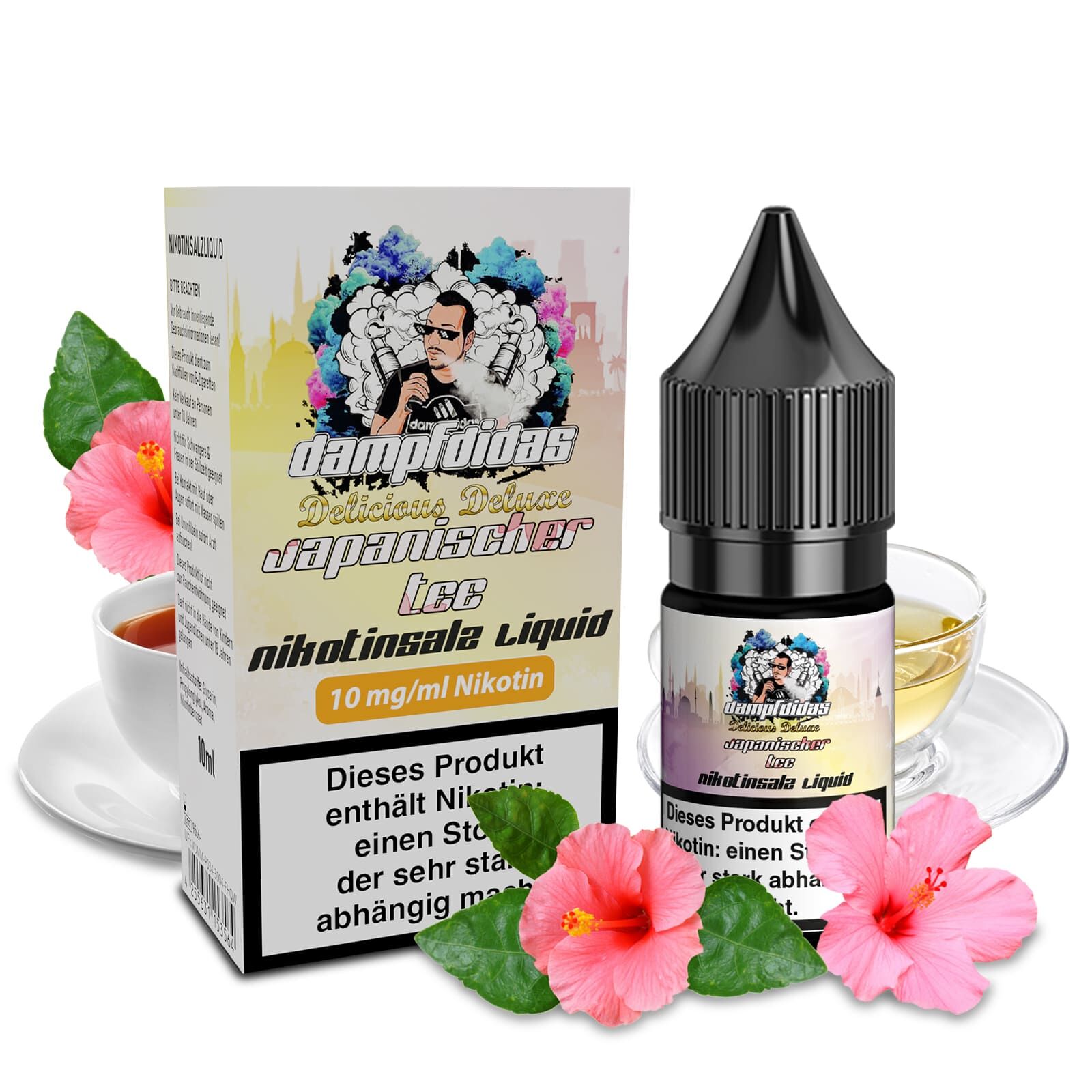 Dampfdidas Nikotinsalz - Japanischer Tee - 10ml Liquid 10mg