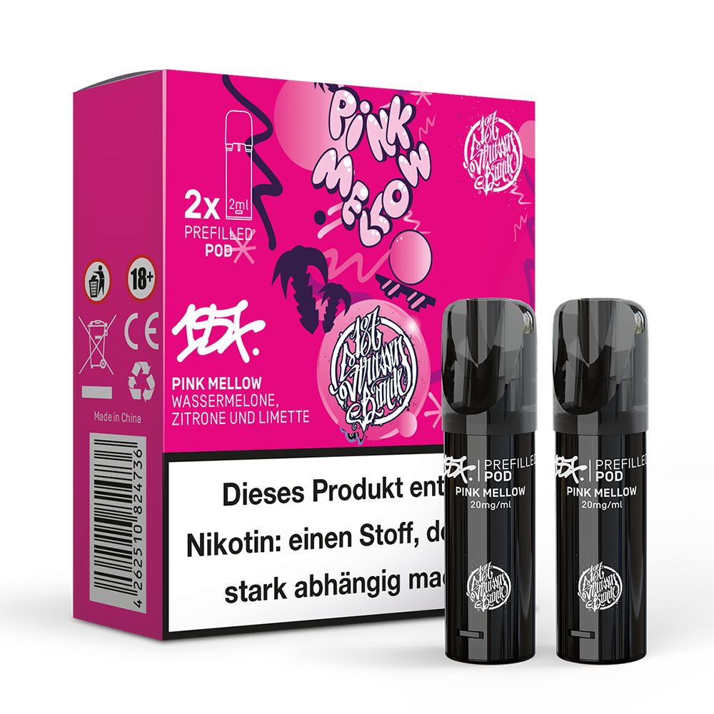 2x 187 Strassenbande Einweg Pod - Pink Mellow - 20mg Nikotinsalz 2ml