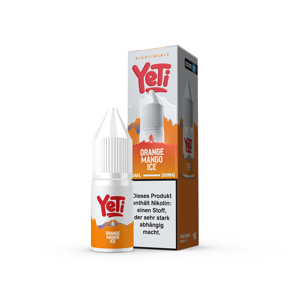 Yeti Summit Nikotinsalz - Orange Mango Ice - Overdosed 10ml Liquid 20mg Yeti Summit Nikotinsalz - Orange Mango Ice - Overdosed 10ml Liquid 20mg